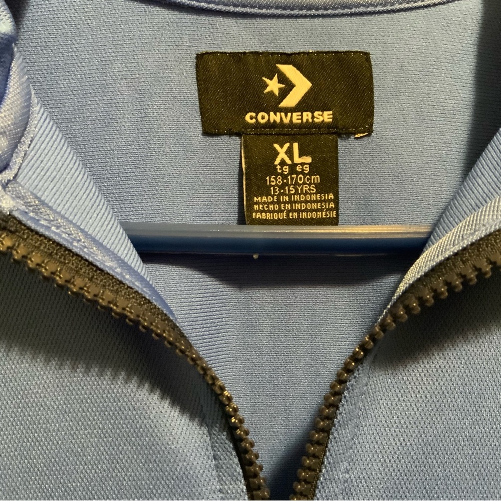 Converse youth 13-16 blue pullover in blue and black. Size XL - Picture 3 of 4